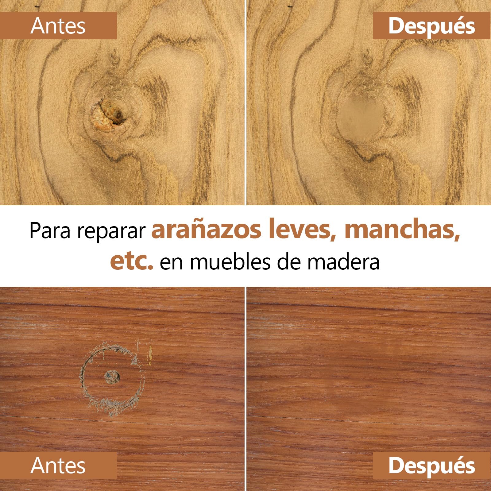 Herenear Kit de Reparación de Laminado, 22 Piezas Kit de Reparación de Madera Masilla, 12 Colores Cera Reparación Madera, Reparación Grietas, Arañazos, Agujeros