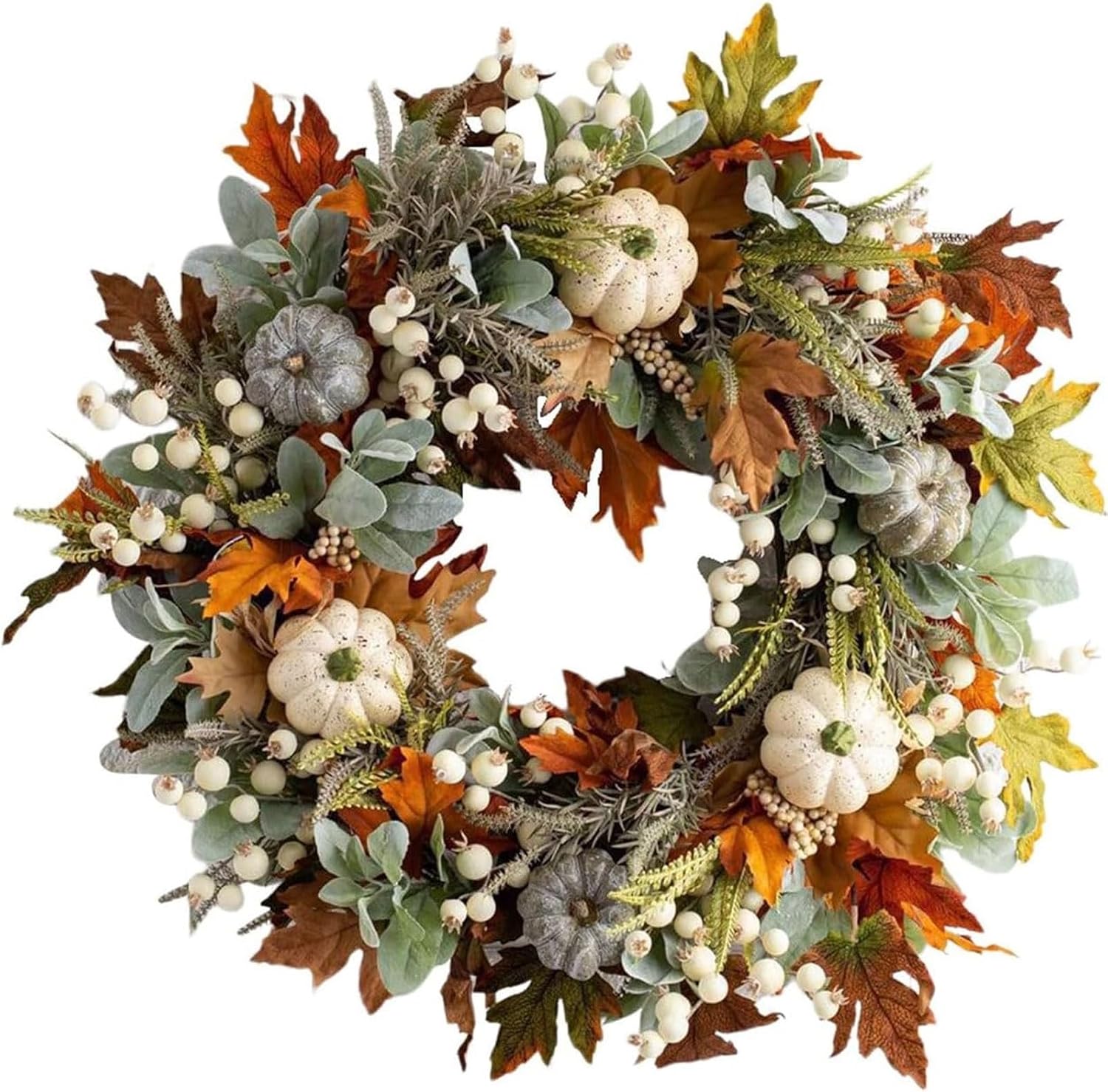 Artificial Fall Wreaths for Front Door Rustic Autumn Wreath