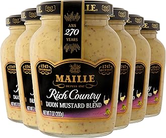 Maille Mustard, Rich Country Dijon, 7 Oz , (Pack of 6)