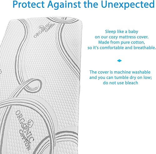 Miniatura 16 de FoamRush - Colchón de 6 pulgadas para litera (30" x 75") de espuma viscoelástica de gel refrigerante, firmeza media, comodidad, alivio de presión y