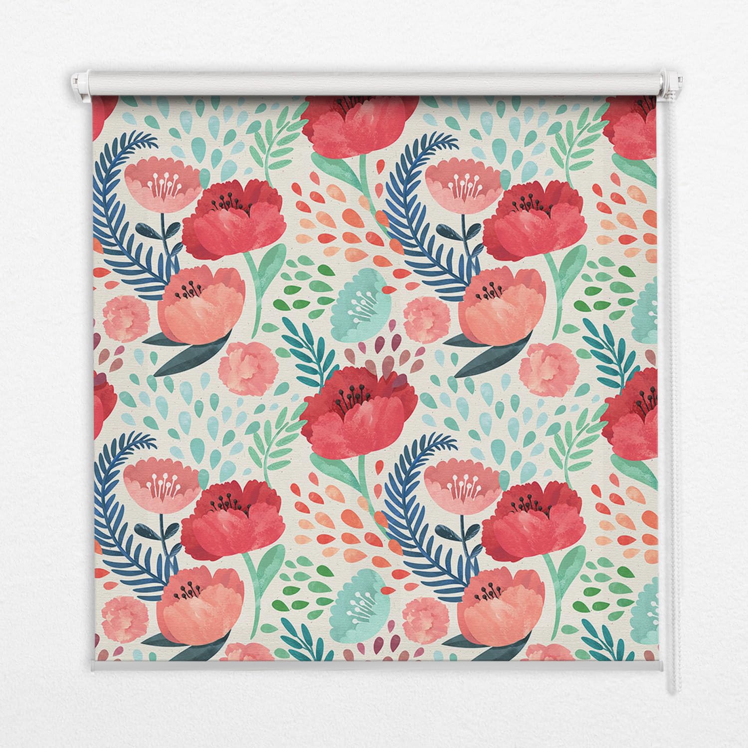 Store enrouleur de qualité supérieure Tulup design floral poétique 130x240
