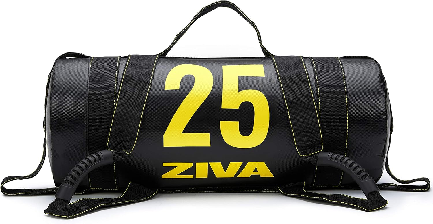 ZIVA Power Sandbag – Pre-Weighted Training Bag with Multiple Handles for Full-Body Strength & Conditioning – Heavy-Duty, No-Fill Needed (10–50 lb)