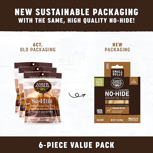 Miniatura 11 de Earth Animal No Hide - Rollos pequeños para masticar perros de larga duración, carne de res, 2