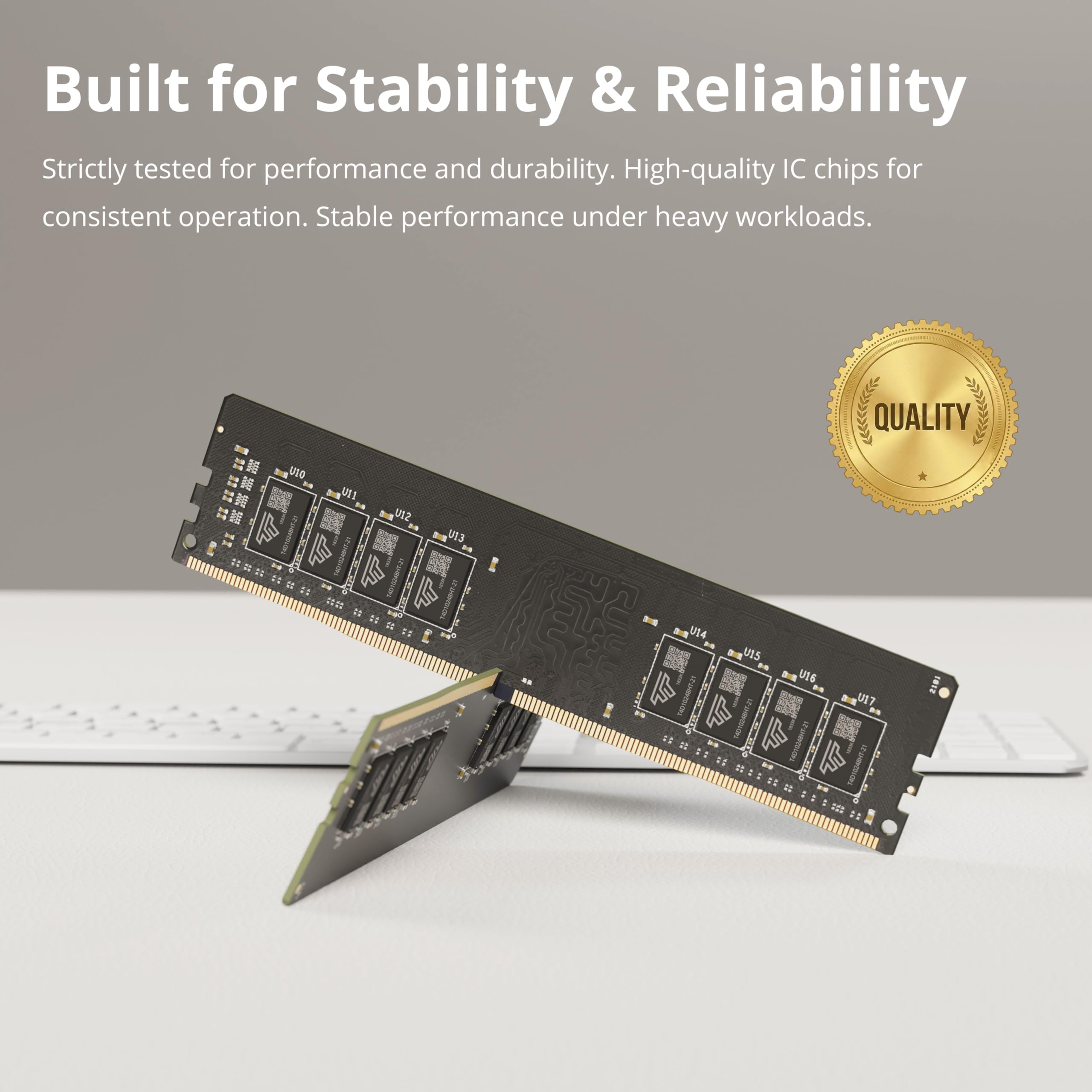 Timetec 16GB DDR4 3200MHz PC4-25600 CL22 1.2V sin ECC sin búfer Compatible con AMD e Intel Actualización del módulo de Memoria de computadora PC de Escritorio