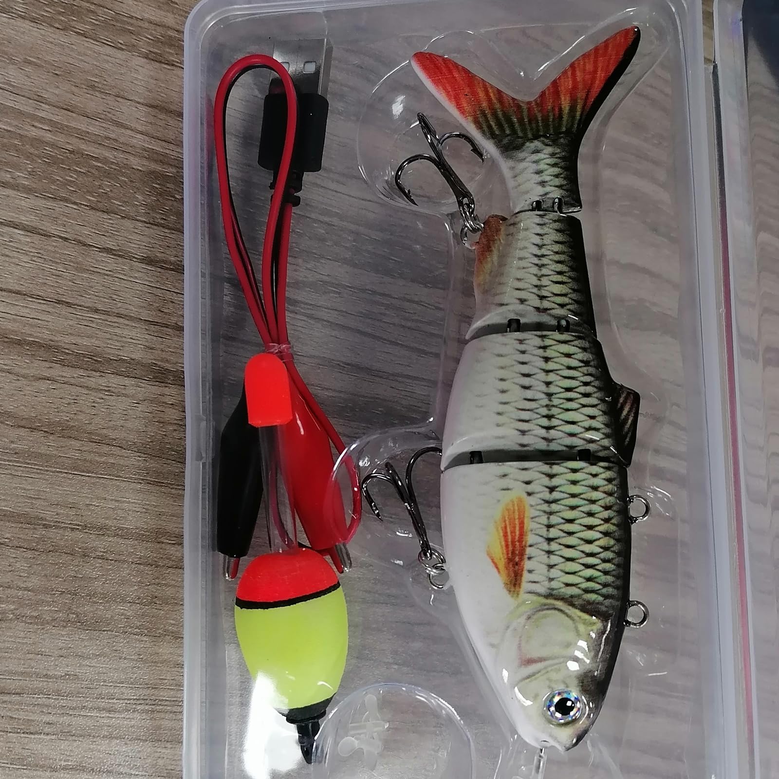 Esche Elettriche Nuoto con Indicatori Attrezzatura da Pesca Leggera per Esche per La Pesca del Nuoto Robotile Multili