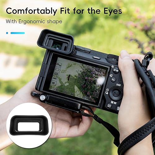 Miniatura 8 de A6700 Eyecup, visor de silicona suave extendida para cámara ocular especialmente diseñado para cámara Sony A6700 Alpha APS-C sin espejo que