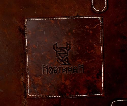 Miniatura 13 de Delantal de cuero 100% auténtico, hecho a mano para barman, chef, carnicero, metalúrgico, carpintero, herrero, camarero