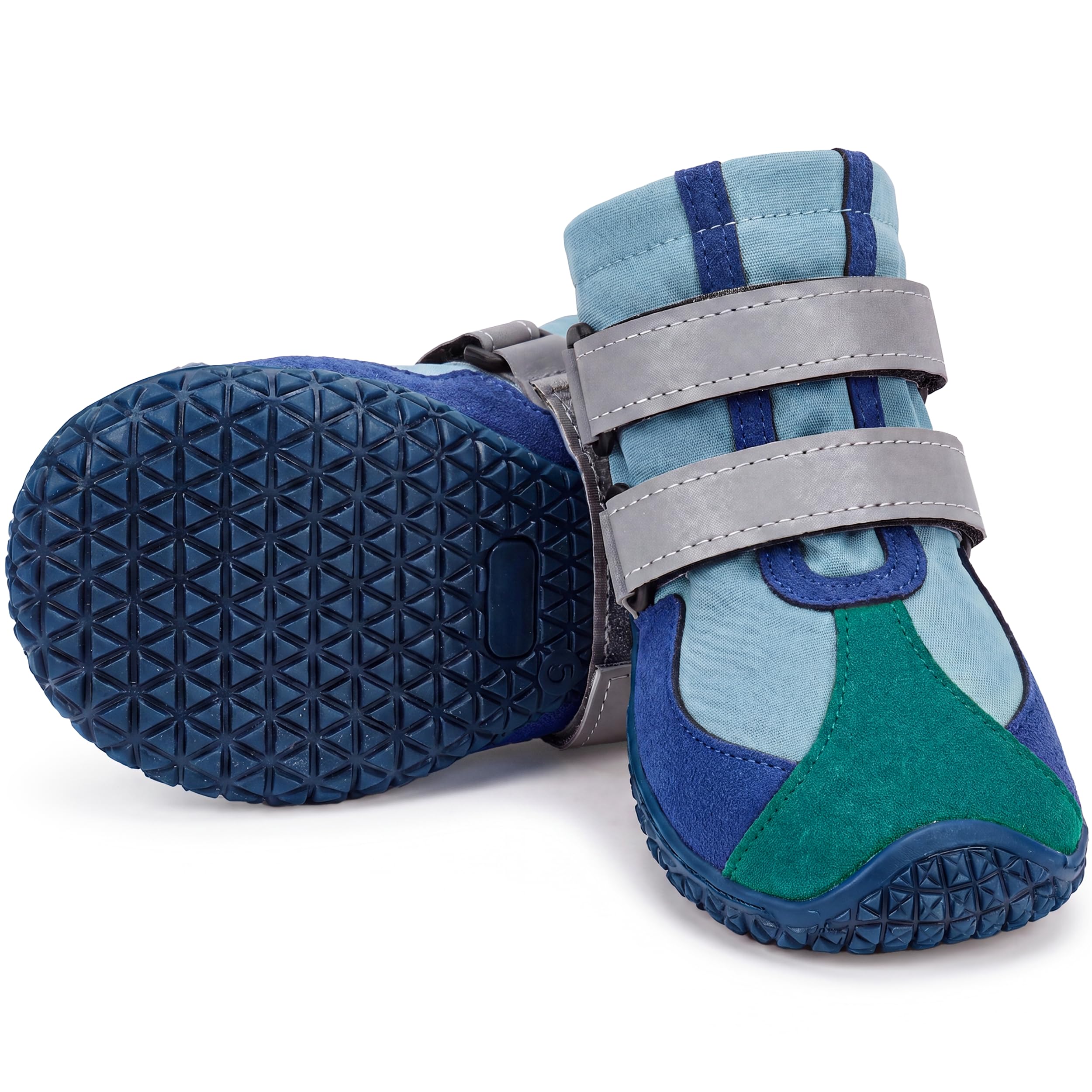 Chaussures pour chiens de petite, moyenne et grande taille, bleu-vert, taille 2