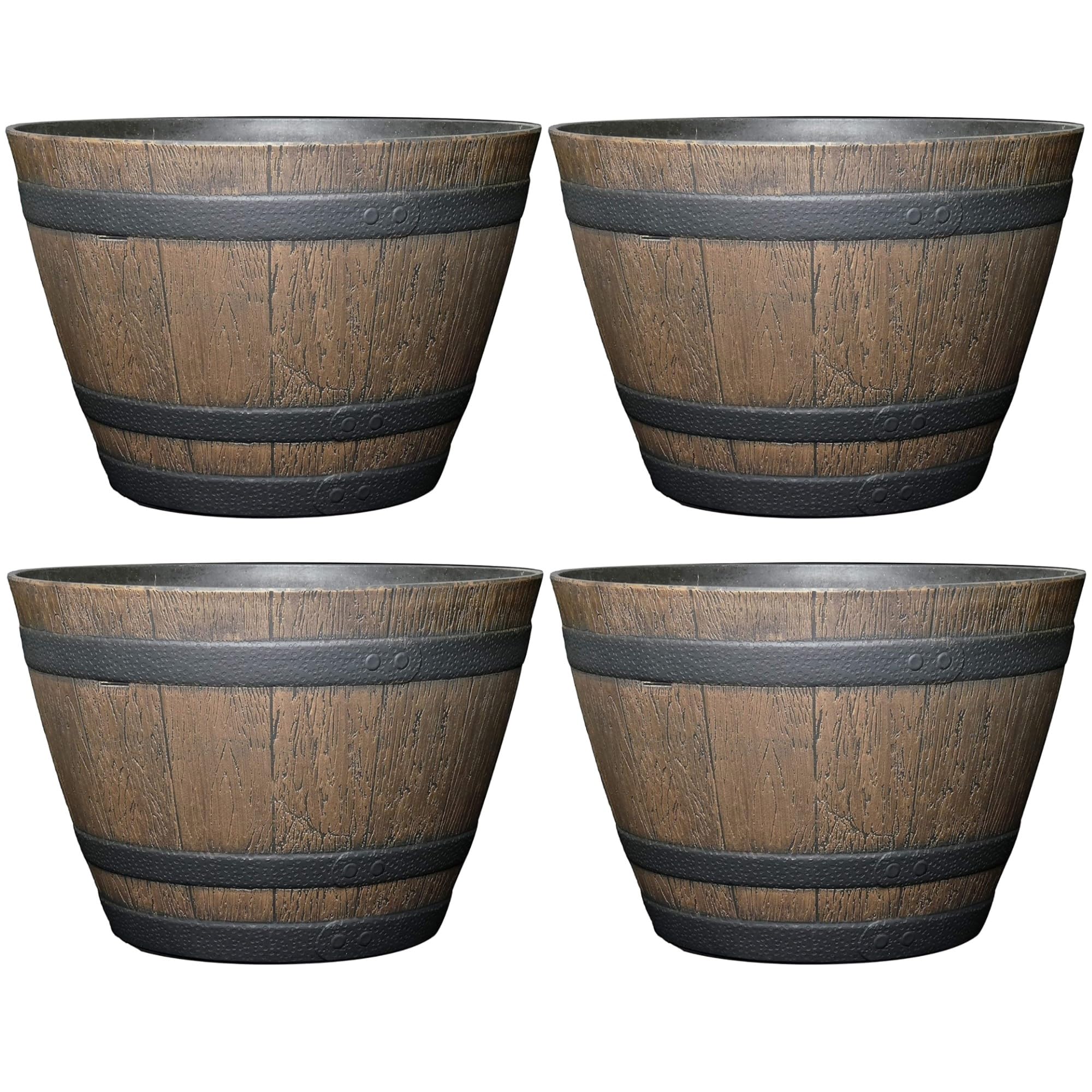 Classic Home and Garden Barrel Planter