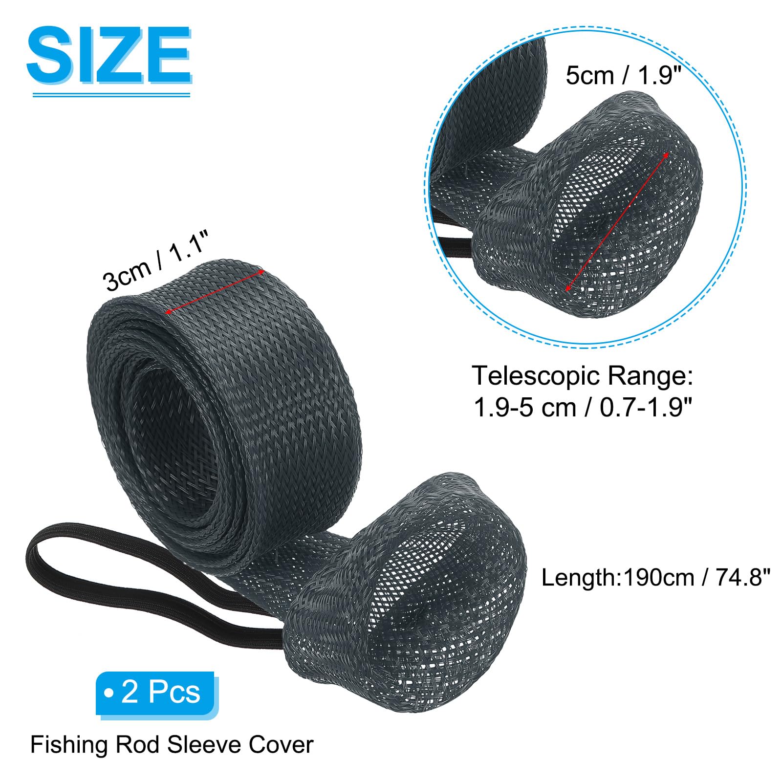 PATIKIL 75 Inch Rod Sock - Image 2