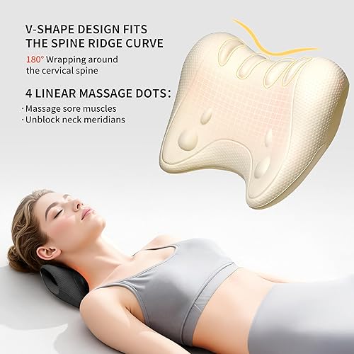 Miniatura 4 de PROIRON Relajante de cuello y hombros, estirador de cuello para alineación de la columna cervical, alivio de ATM, cuello nerd, dispositivo de
