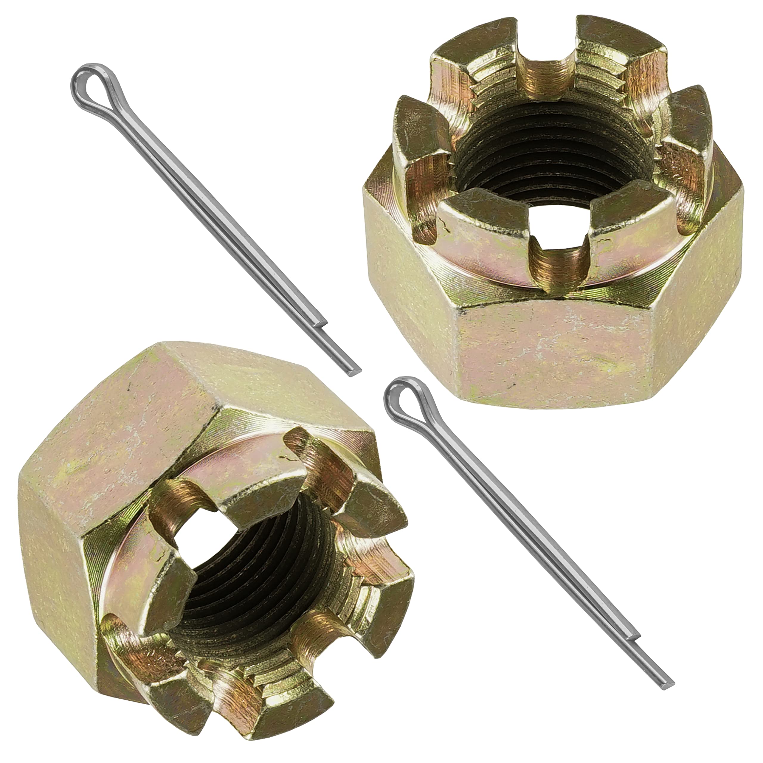 Amazon.com: Caltric 2X Rear Axle Castle Nut with Pin compatible