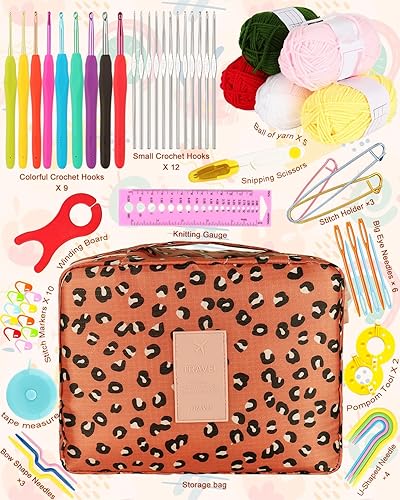 Miniatura 51 de Coopay Kit de ganchillo para principiantes: kit de animales de ganchillo 4 en 1 - Pingüino, pollo, conejo y zorro, juego de ganchillo para Kit