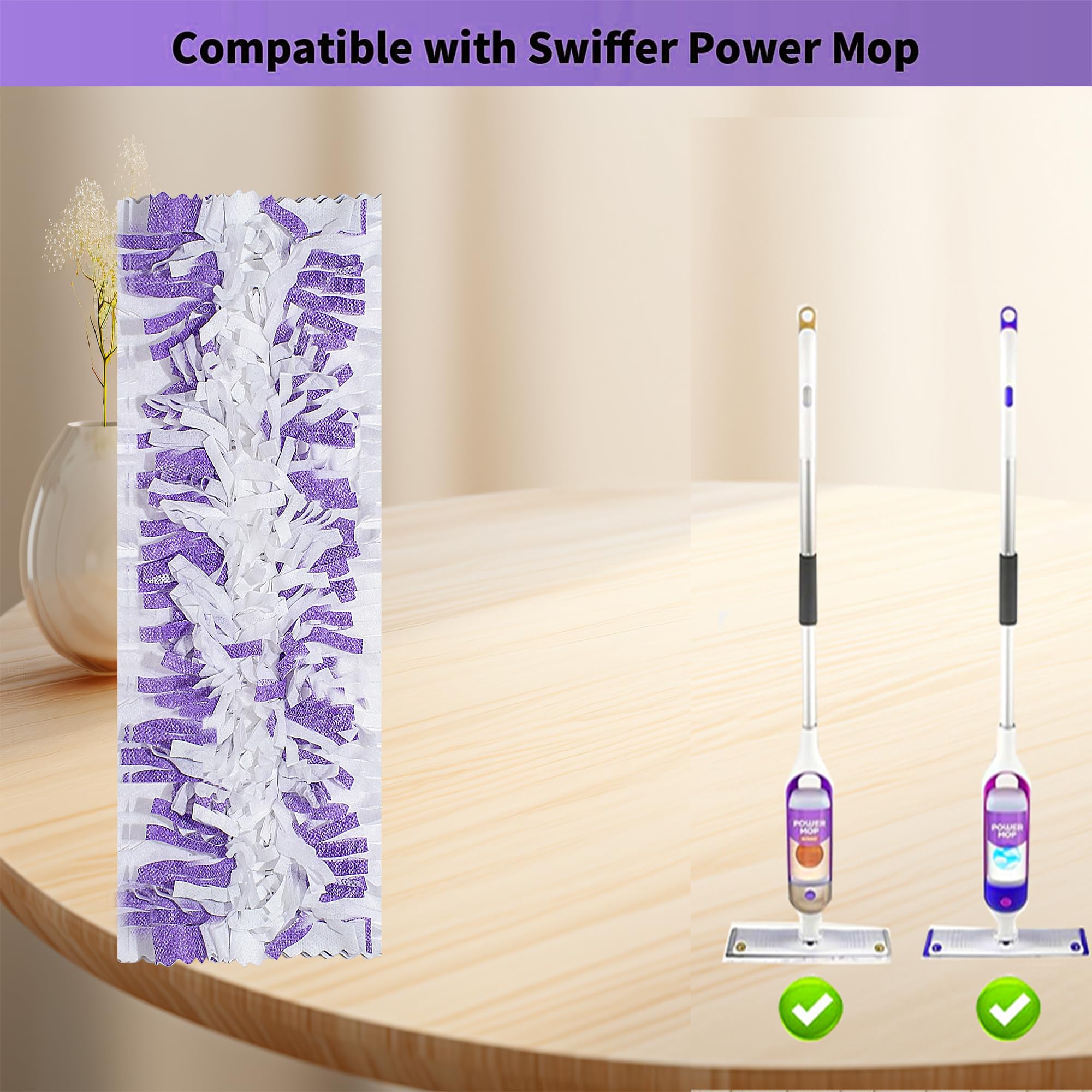 Recambios de almohadillas desechables para fregona PowerMop multisuperficie para limpieza de suelos, 20 unidades