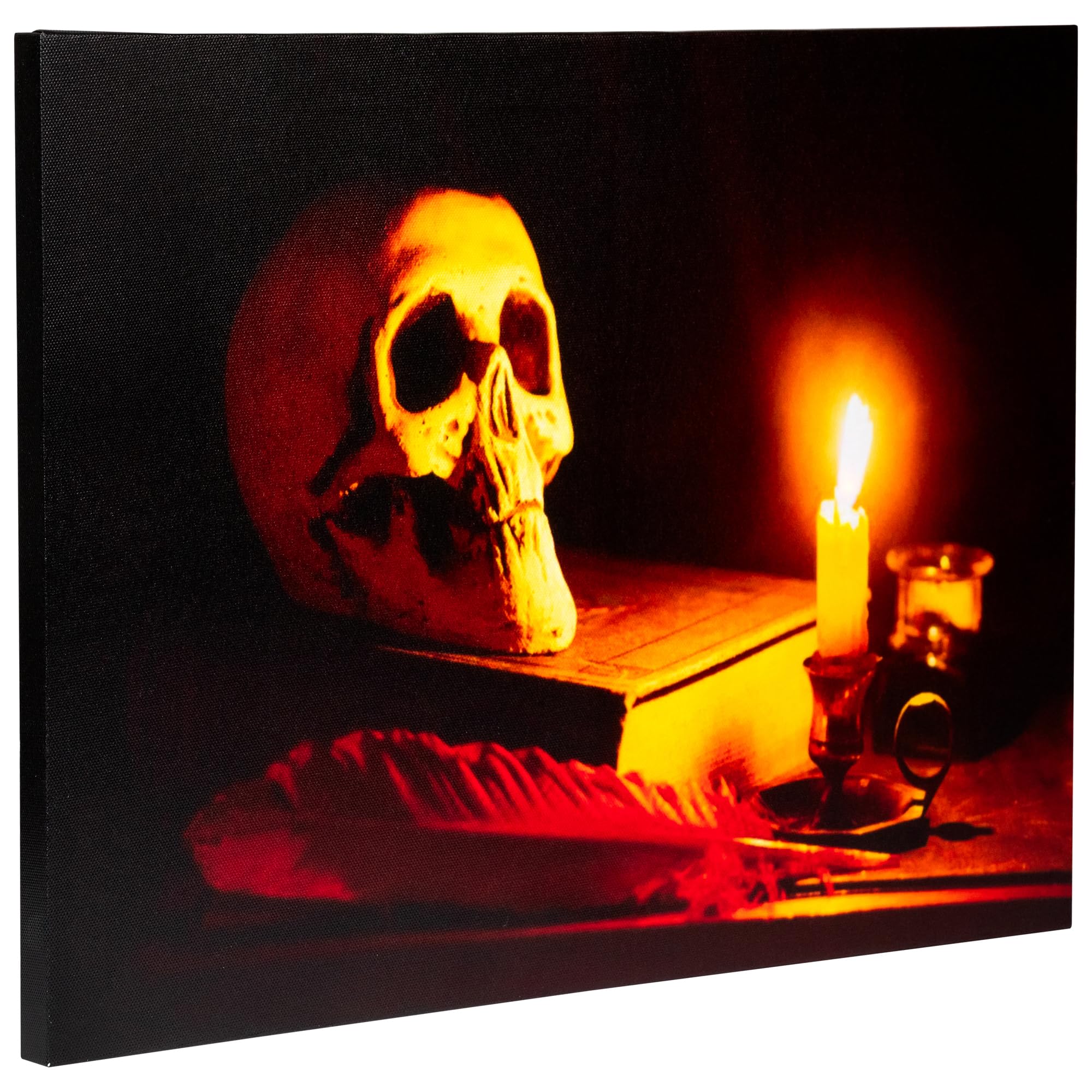 Amazon.com: Northlight LED Lighted Skull by Flickering Candlelight