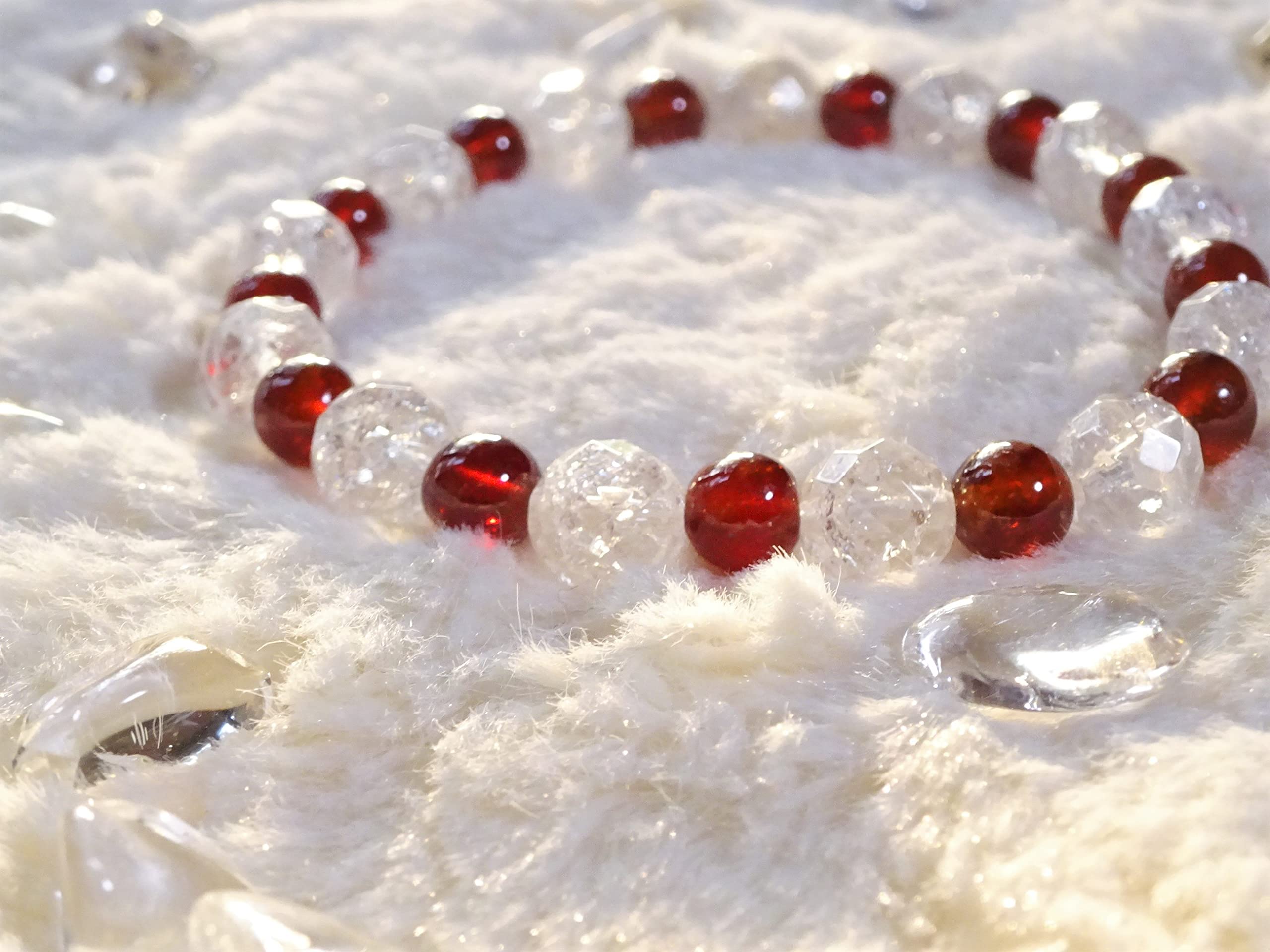 叶石∞ マンダリンガーネット ブレスレット