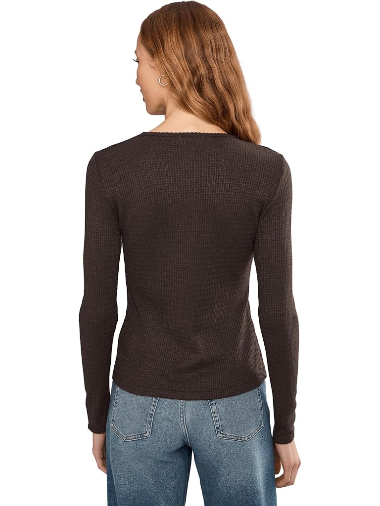 Brown Madewell Joan Crewneck Snitty Waffle