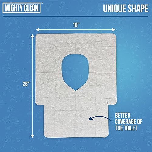 Miniatura 5 de Fundas de asiento de inodoro desechables, tamaño XL mejorado, fundas de papel biodegradables para adultos, niños, niños pequeños, esenciales de