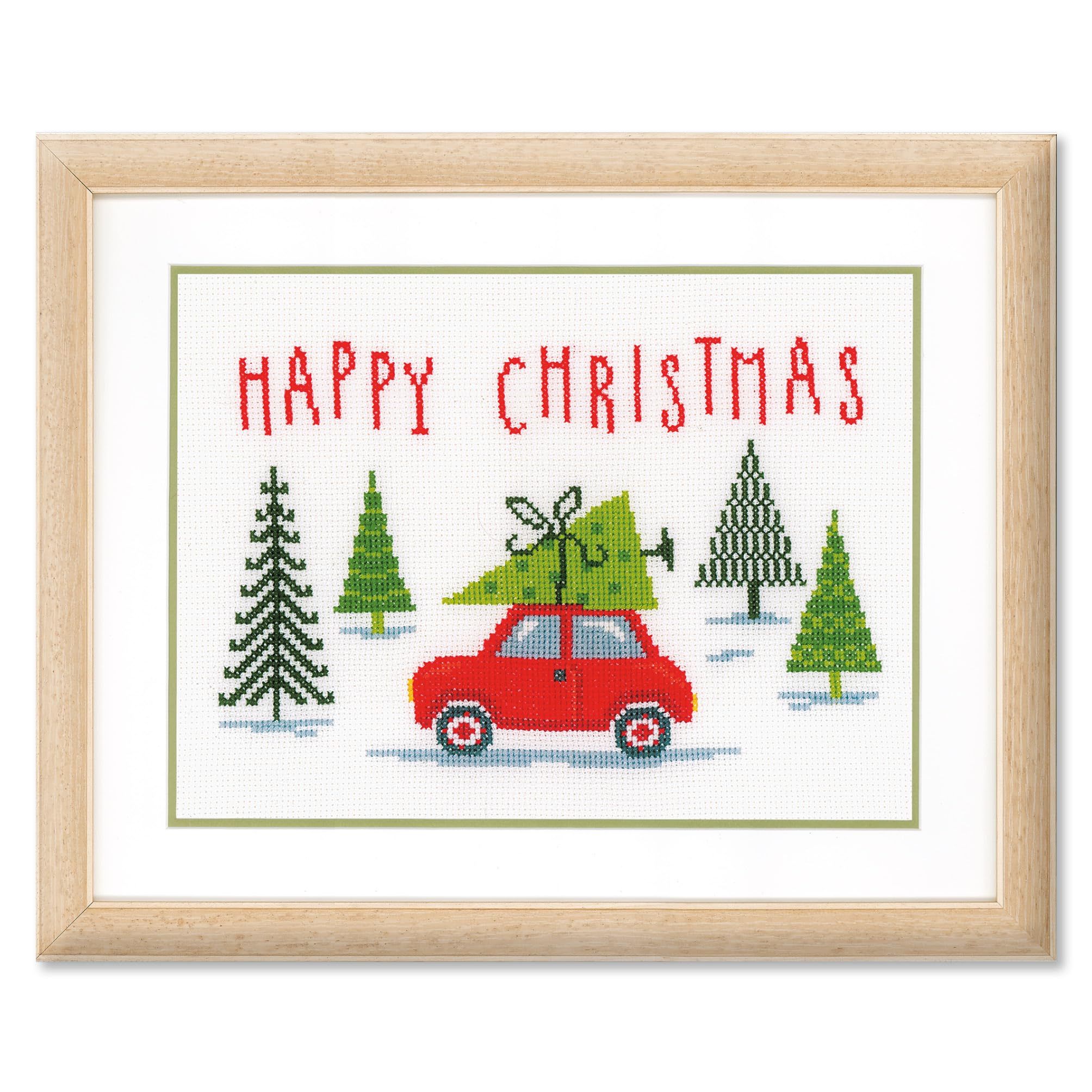 Kit Point de Croix Compté Noël Hanche de Broderie 25x17 cm
