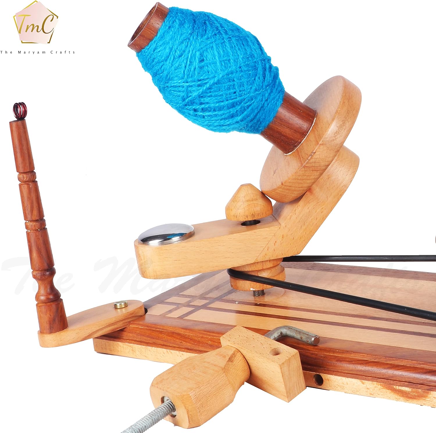 Wooden Yarn Ball Winder | Hand Operated Yarn Winder | Centre Pull Ball Yarn Winder