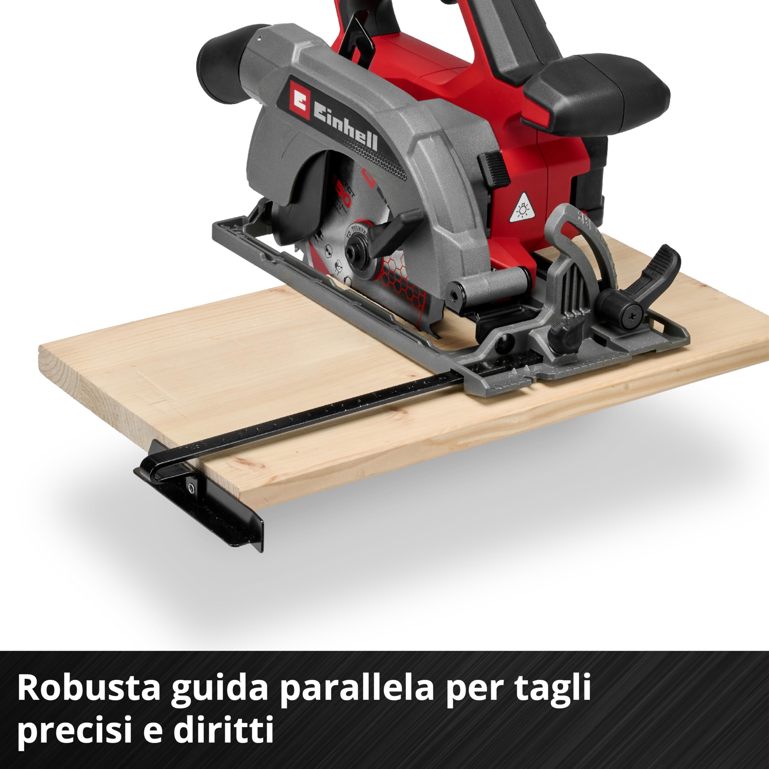 Einhell Professional Sega circolare TE-CS 18/150-2 Li - Solo Power X-Change (18 V, Ø 150 mm, lama, profondità di taglio 49 mm, installazione senza attrezzi, batteria esclusa)