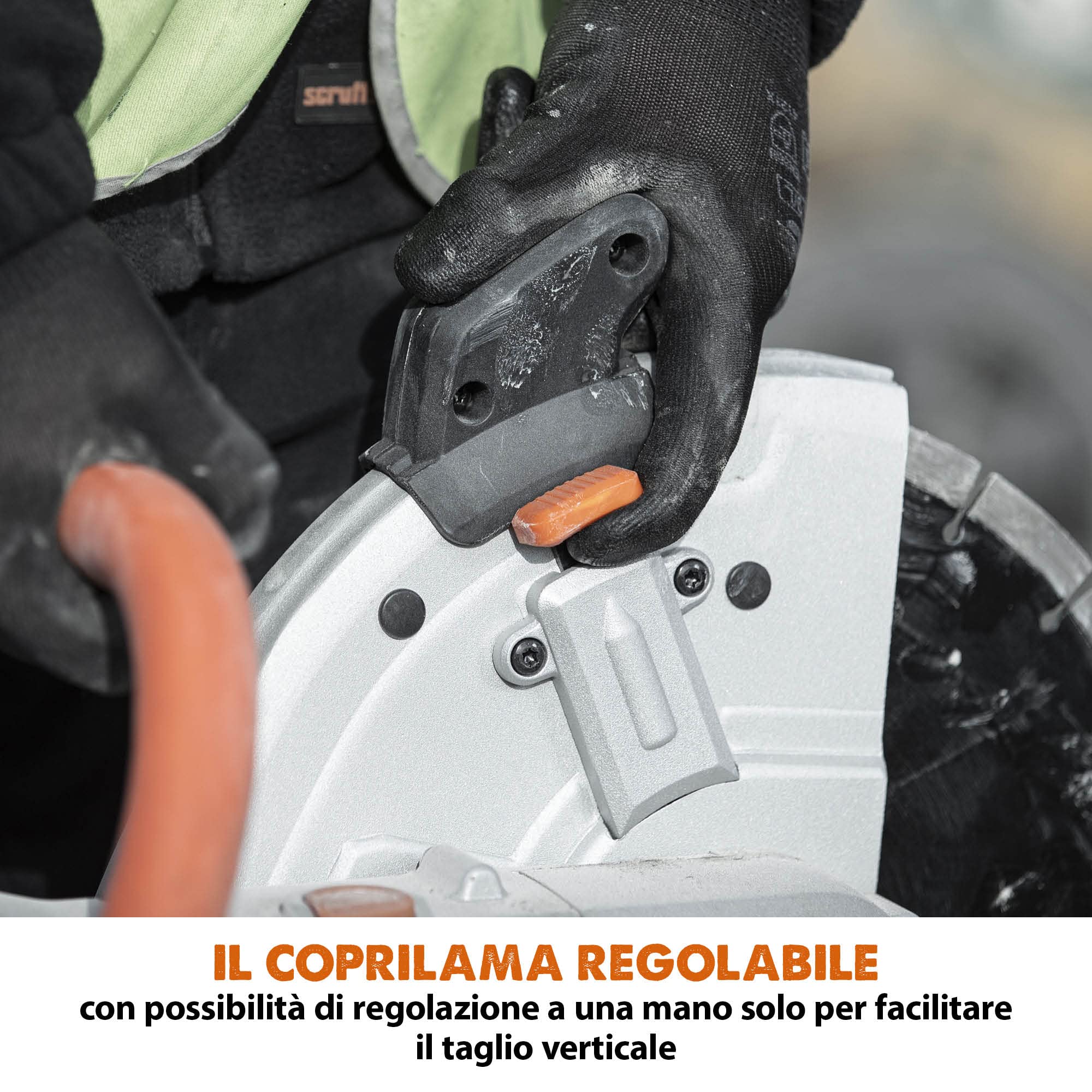Evolution Power Tools - R300DCT 300 mm Sega da cemento - Motore da 2.400 W, non a benzina, capacità di taglio 115 mm, lama diamantata per muratura inclusa, seghe elettriche