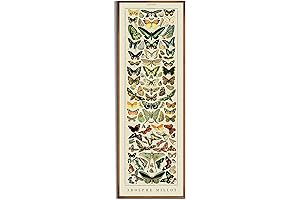 Vintage Millot Papillons Wall Art - Panoramic Artwork over Bed