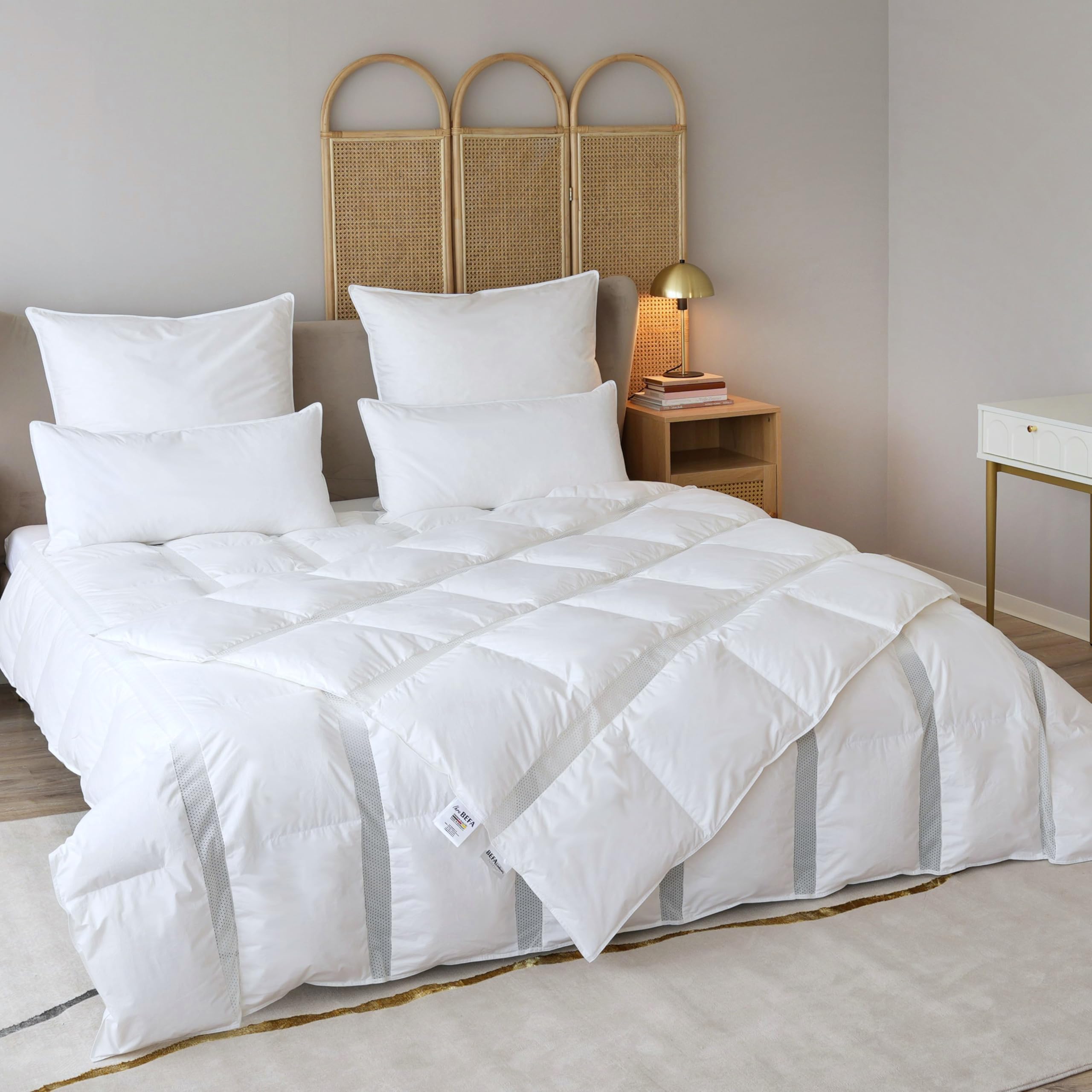 BEFA NATUR Made in Germany Primaloft Bio Clima Bettdecke 135x200 cm aus hochwertiger Daunenalternative, Sommerdecke, Allergiker geeignet, Öko-Tex 100 Klasse 1 Zertifiziert