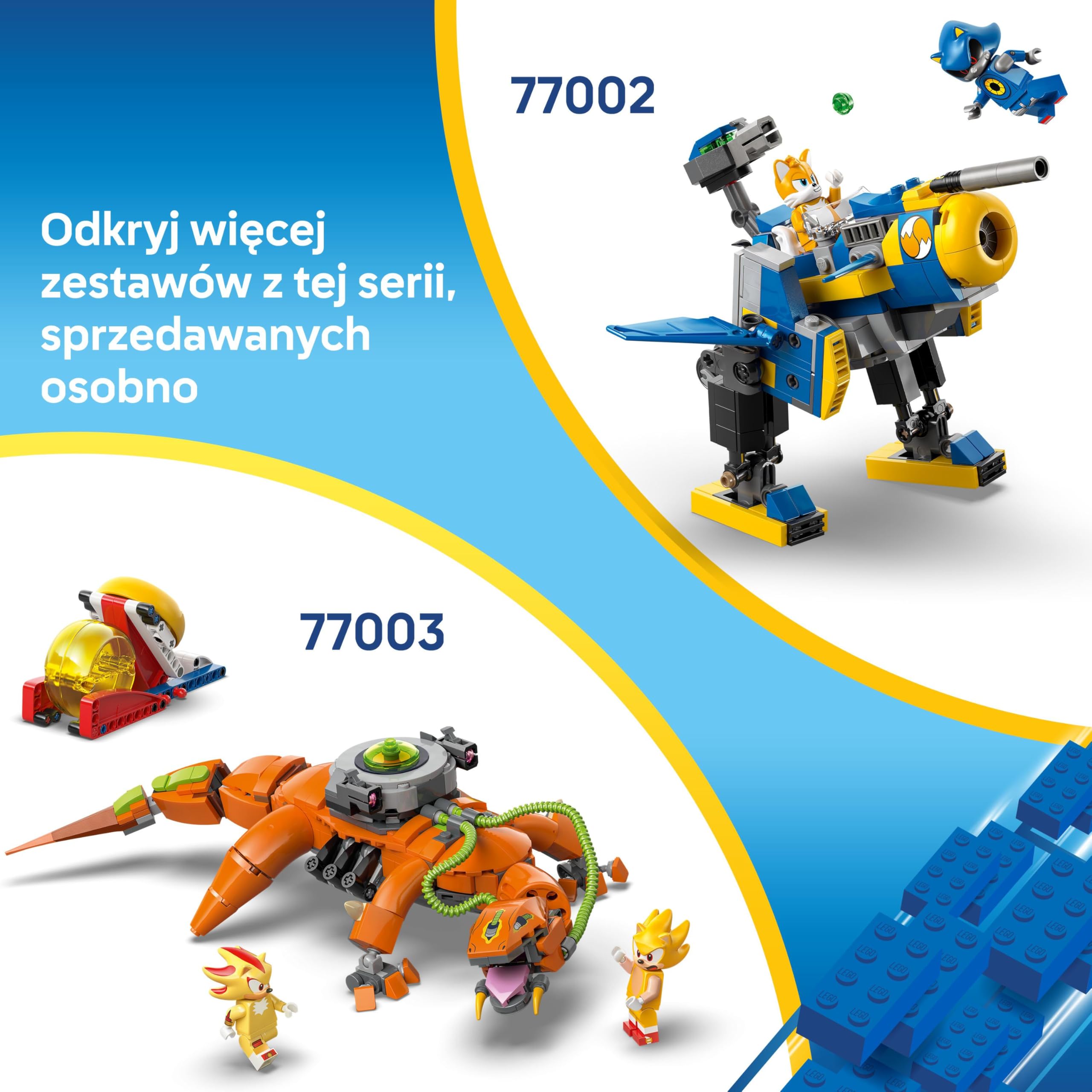 LEGO Sonic the Hedgehog Sonic i biwakowa bitwa 77001 | Scenka z gry, zabawka dla 7-latka, prezent dla fana Sonika, zestaw klocków konstrukcyjnych dla dzieci, 177 elementów