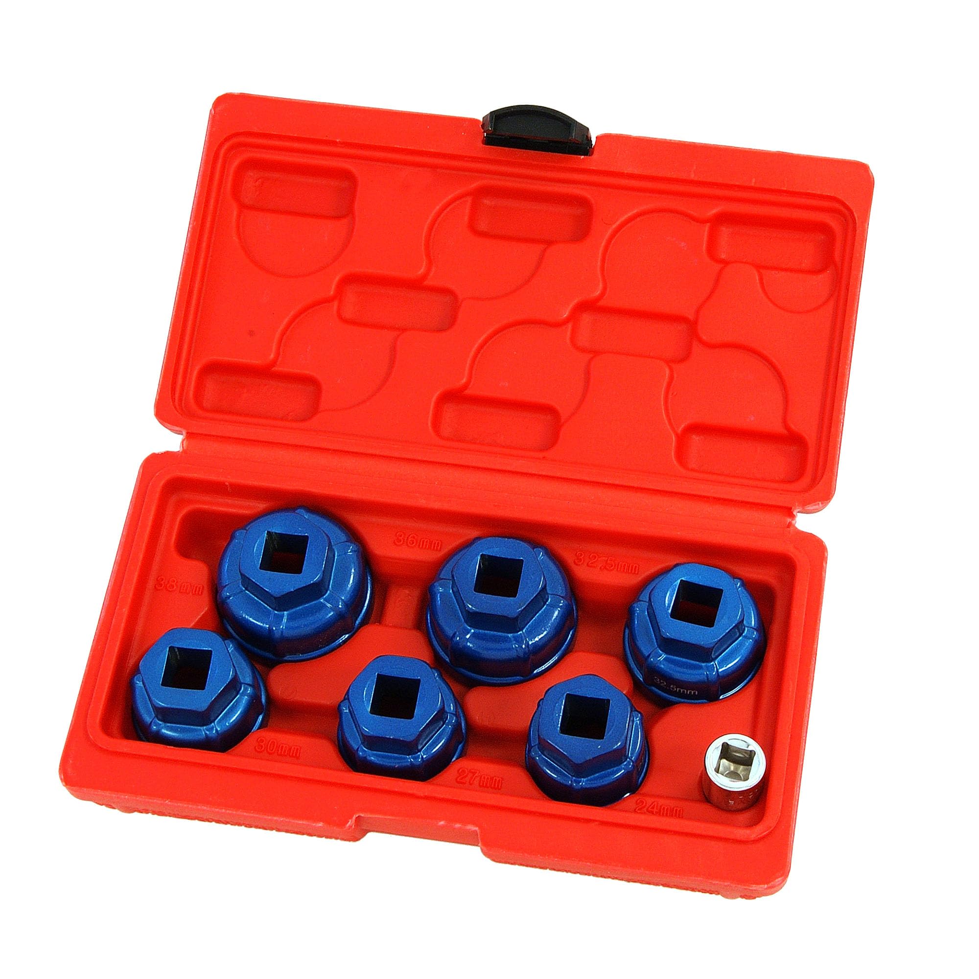Oil Filter Low Profile Cup Socket Set 7Pc 1/2 & 3/8" Dr (Genuine Neilsen Ct4870) 5055282048702
