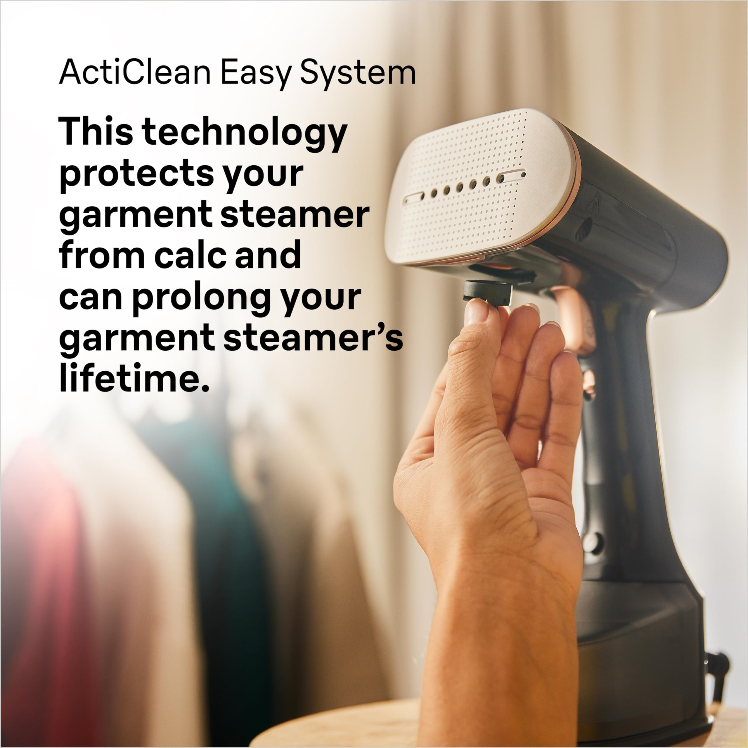 Braun QuickStyle 7 GS7077BK Dampfglätter, Dual FreeGlide 3D Technologie, FastSteam Technologie, Steamer, Dampf 35 g/min, Wassertank 250 ml, 3 m Kabellänge, in 35 Sekunden bereit, 1600W, Schwarz/Kupfer