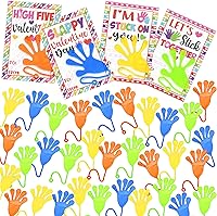 Vista 1 de Zonon 36 tarjetas de San Valentín para niños, manos pegajosas, tarjetas de intercambio de San Valentín, tarjetas de felicitación elásticas de San