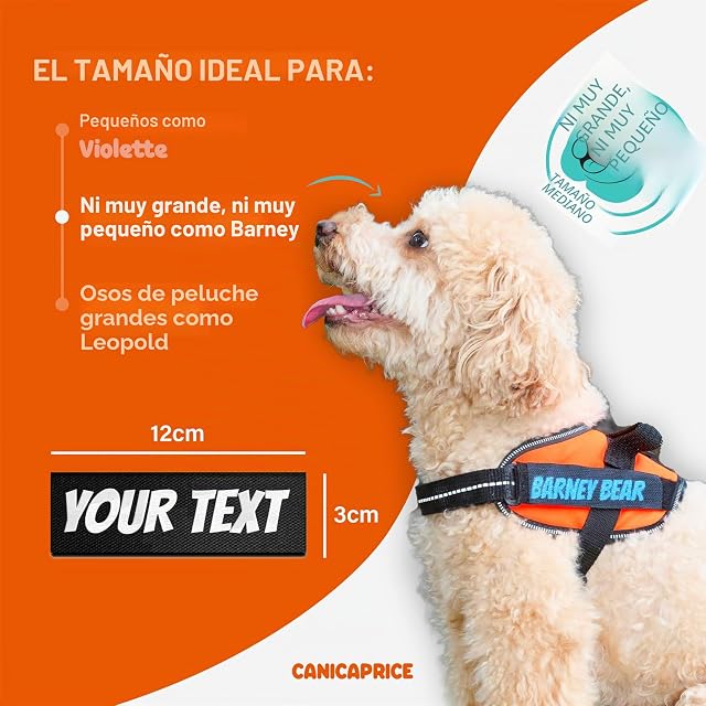 Foto 4 de 6 de Lote de 2 Etiquetas Personalizables para Arnés Táctico