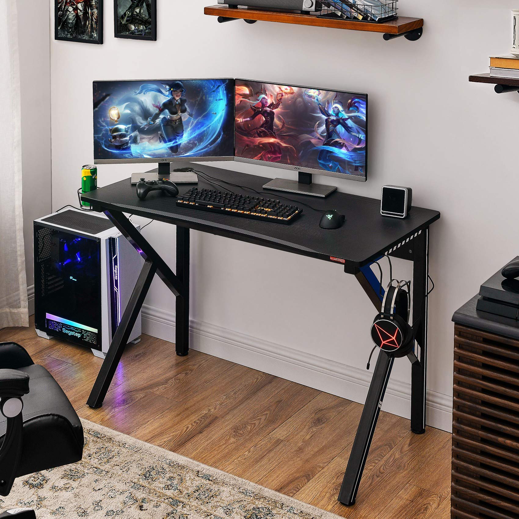 Amazon.com: Mr IRONSTONE Gaming Desk 45.2