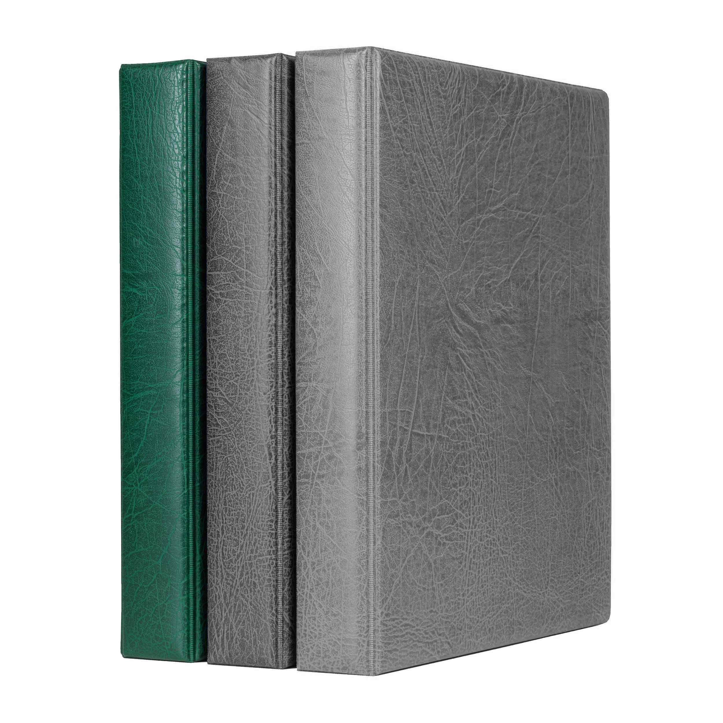 LIGHTHOUSE - Coin Album Set with ENCAP 5 Pages for Quadrum Snaplocks, Fits 100 2"x2" Coin Holders - Green