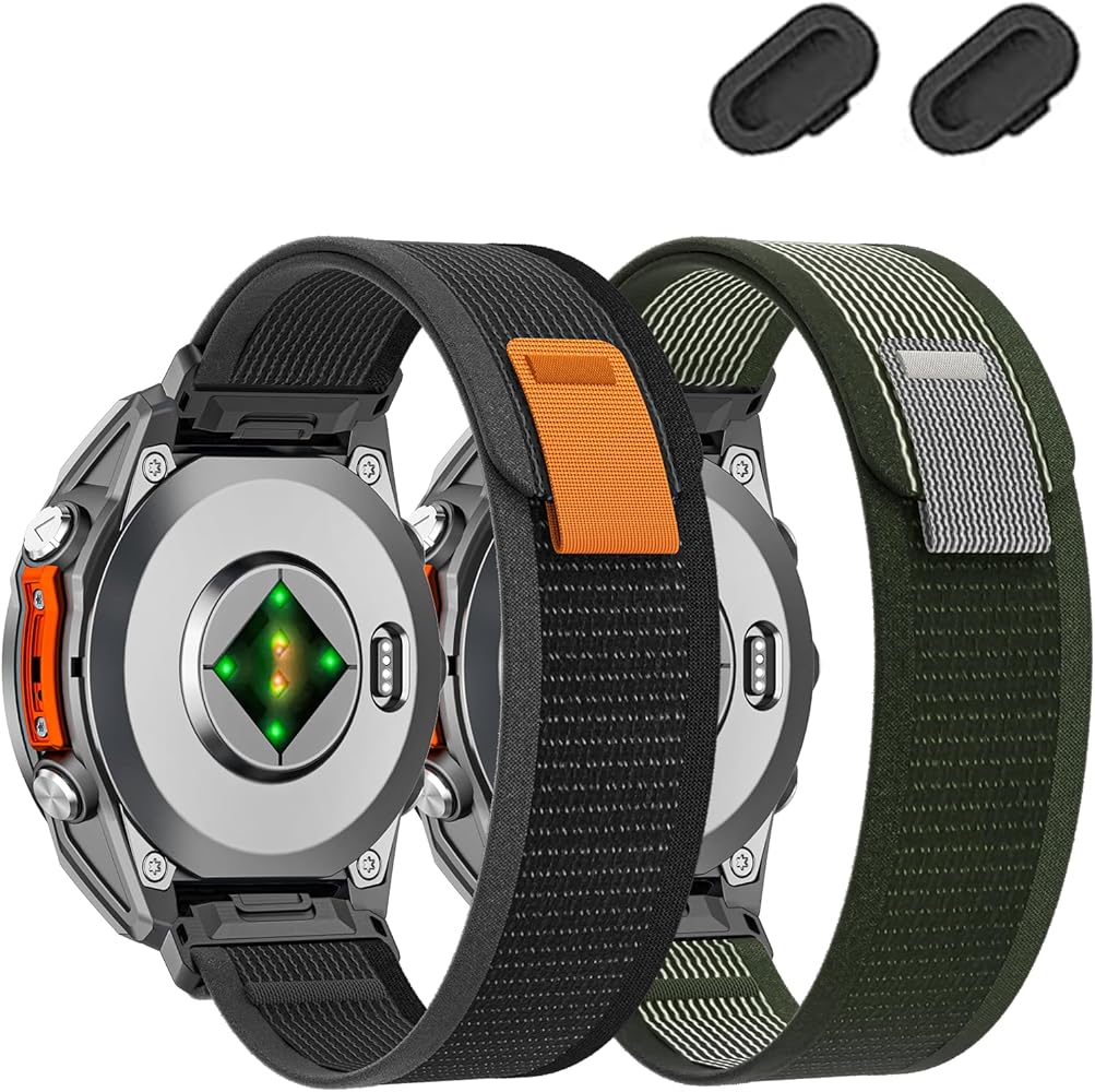 Amazon.com: 20mm Nylon Watch Band Compatible with Garmin Fenix 8