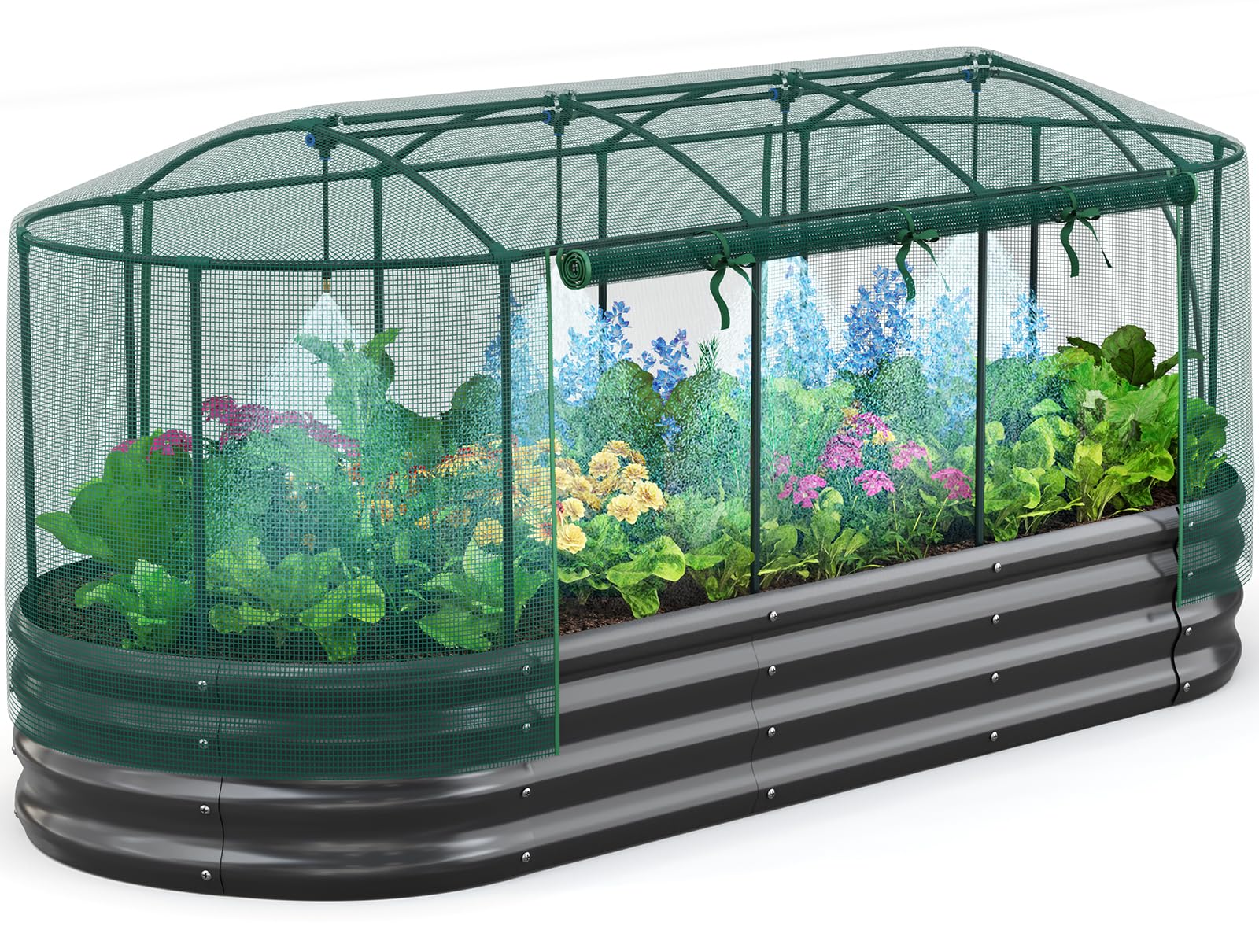 Amazon.com: Quictent Galvanized Raised Garden Bed Kit with Self