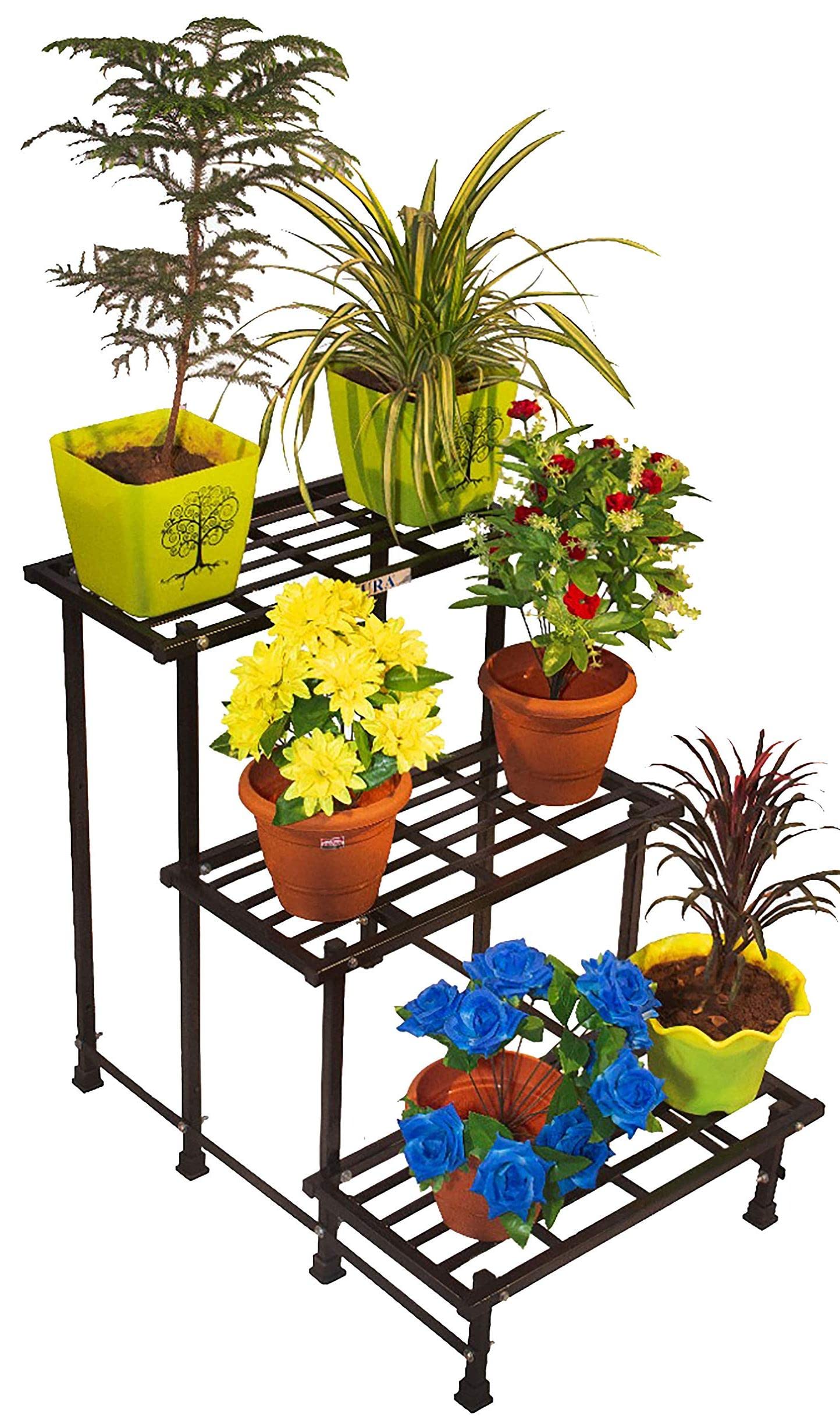 See full amazon price history chart for AKURA, 3 - Step Metal Compact Gardening Stand/Planter Stand for Indoor &Outdoor Plant Pots(Steel Tube: 20 x 20 mm; Size: W - 60 cm x D - 30 cm x H - 17.5 cm ; Color - Black) (3 Step Compact, 1) AKURA, 3 - Step Metal Compact Gardening Stand/Planter Stand for Indoor &Outdoor Plant Pots(Steel Tube: 20 x 20 mm; Size: W - 60 cm x D - 30 cm x H - 17.5 cm ; Color - Black) (3 Step Compact, 1) (B07D3S78HQ) Amazon Price History, Amazon Price Tracker