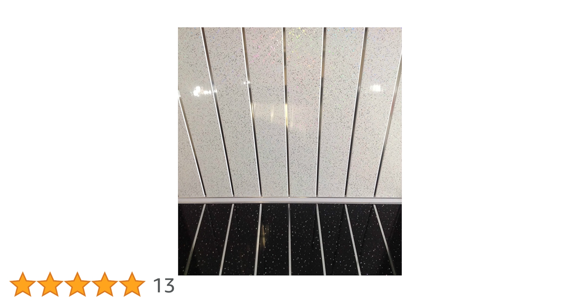 Elite Foil Platinum White Sparkle Wall Cladding - One Stop Bathroom