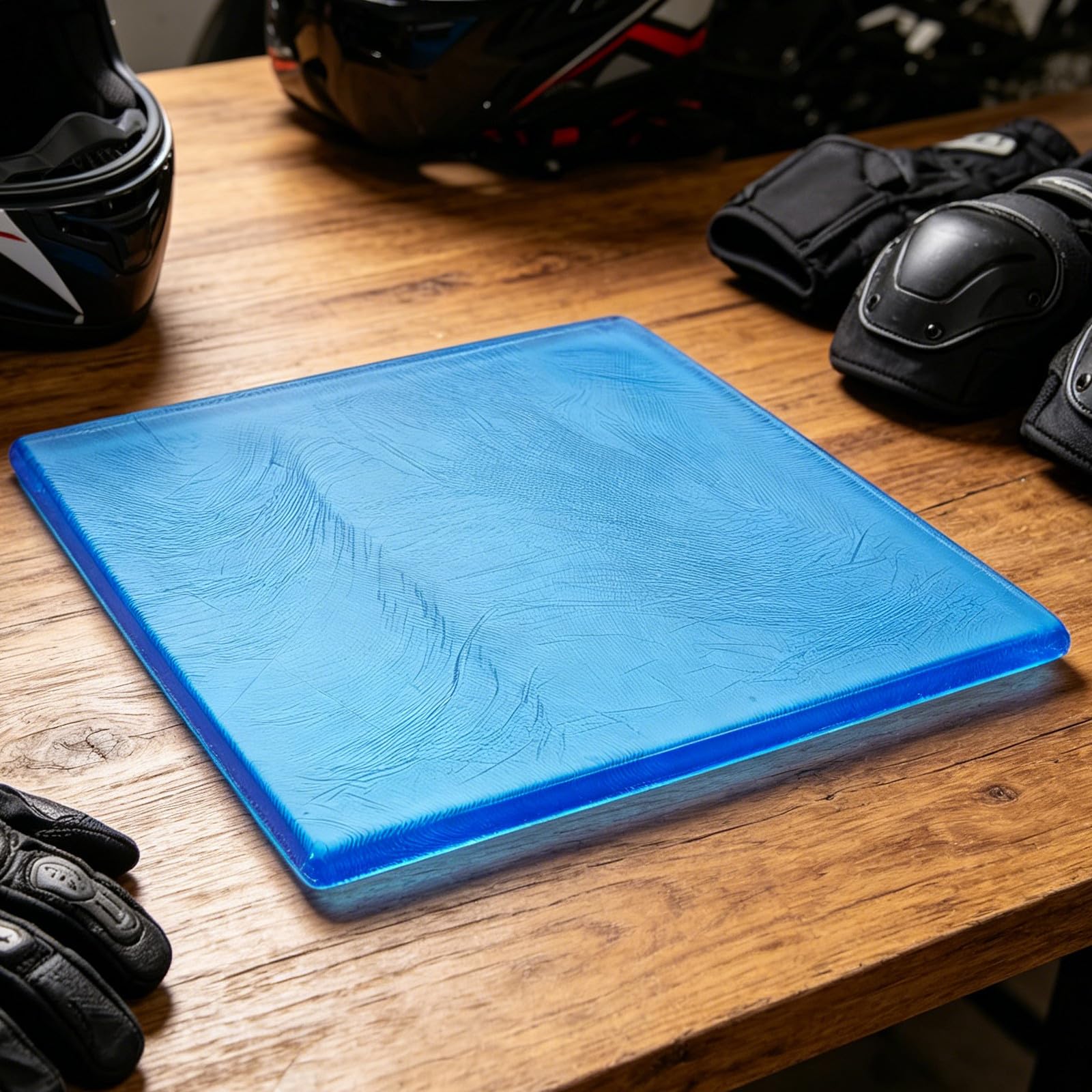 Operitacx Copertura per Sella Moto in Pu Blu, Imbottitura Leggera Gel per Assorbire Pressione, per Moto da Cross e Strade Extraurbane in Stagione Calda
