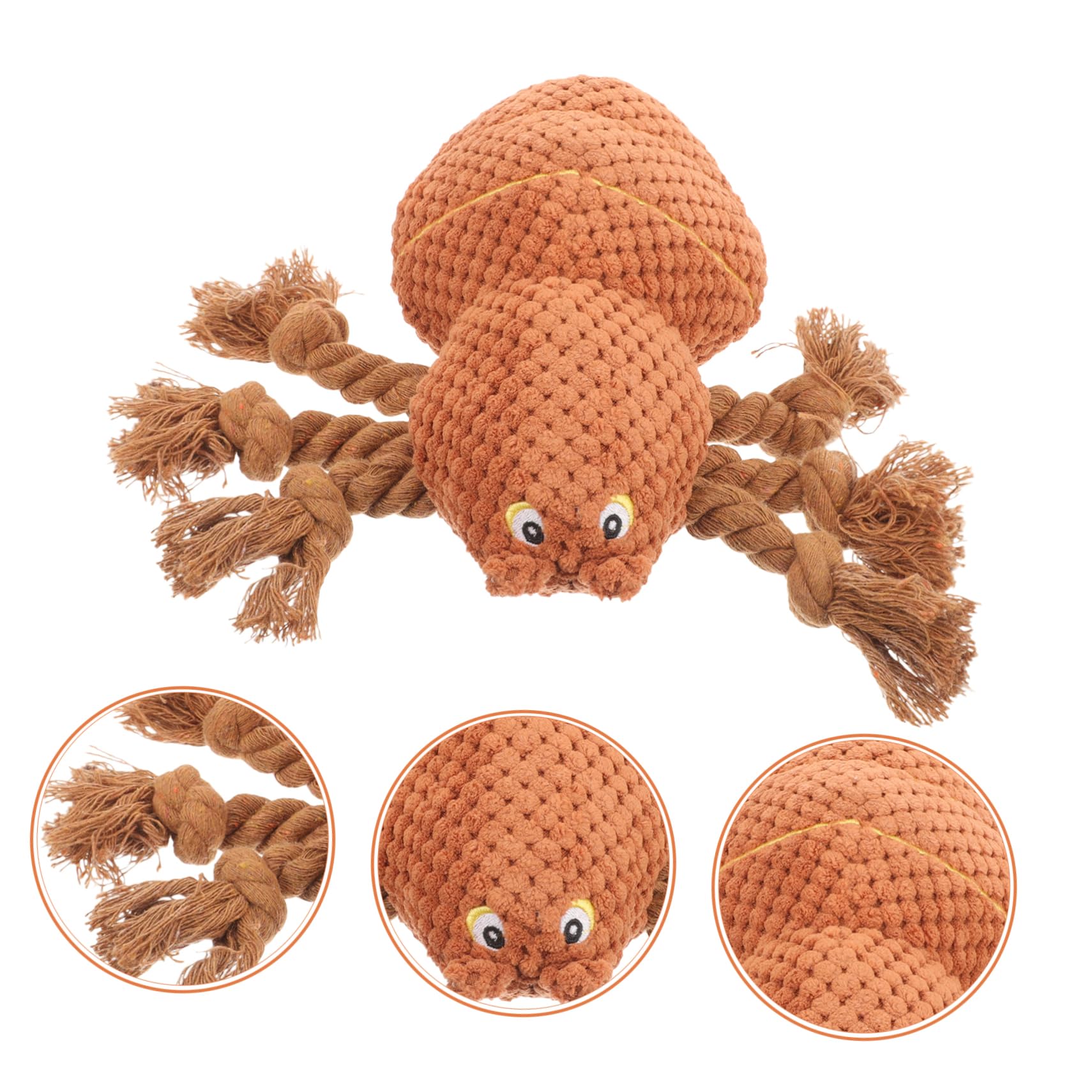 HAPINARY Dog Toy Halloween Spider Cotton Rope Toy for Puppies Small Dogs Molar Chewing