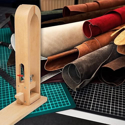 Miniatura 6 de Mandala Crafts Poni de costura de cuero a mano  Abrazadera de costura de cuero de mano, herramienta de tornillo de caballo para trabajos de cuero,