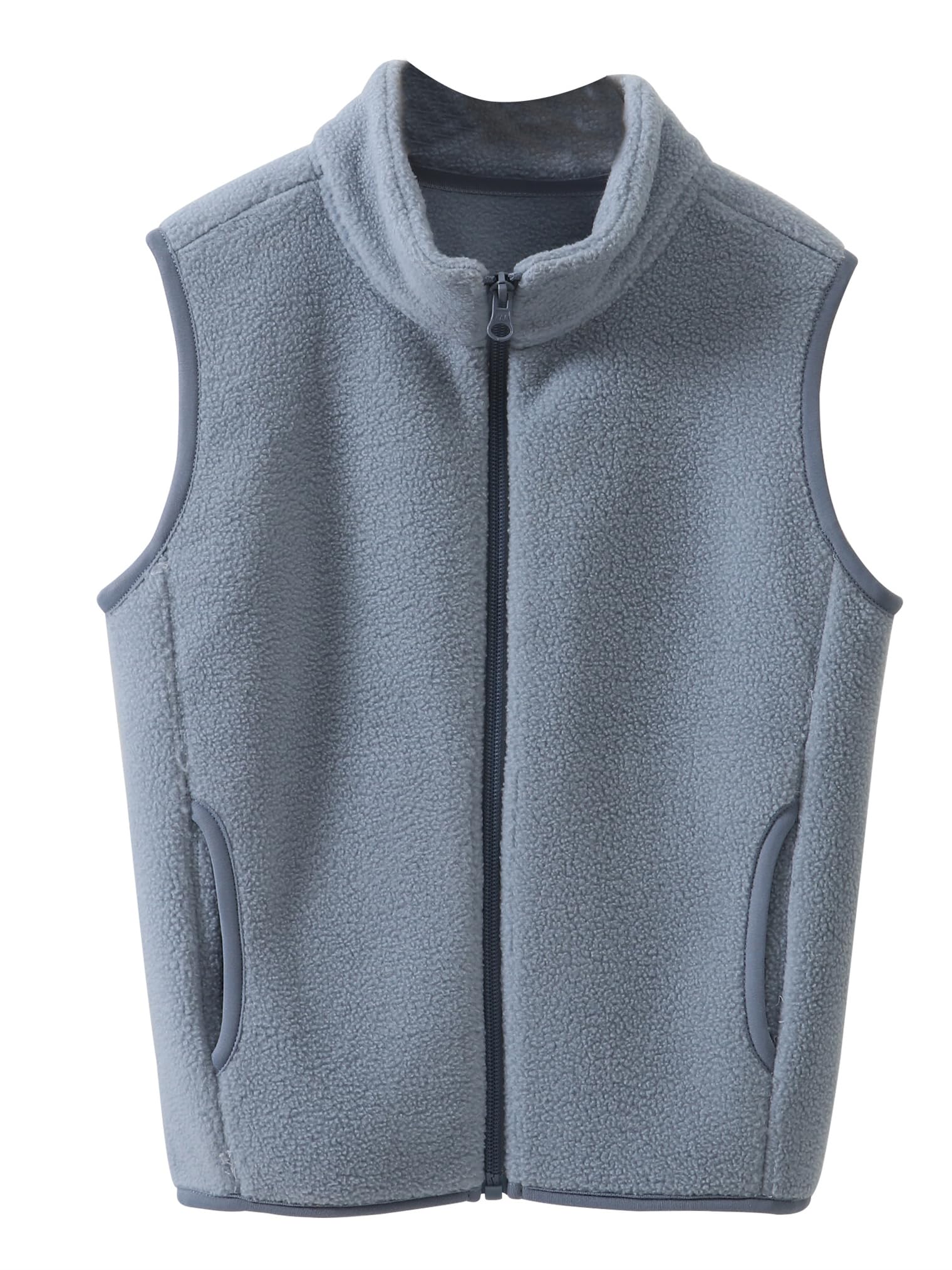 Happy Cherry - Chaleco de Vellón Polar Invierno para Niña Niño Chaqueta sin Mangas Forro Polar Fleece-Weste Infantil Chalecos Térmicos Sólidos Niños Pequeños Otoño - 104-160cm