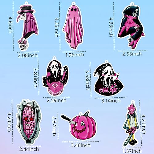 Miniatura 2 de Ambientador de aire para automóvil, Halloween, fantasma, calabaza, accesorios para el interior del automóvil, ambientador colgante para decoración