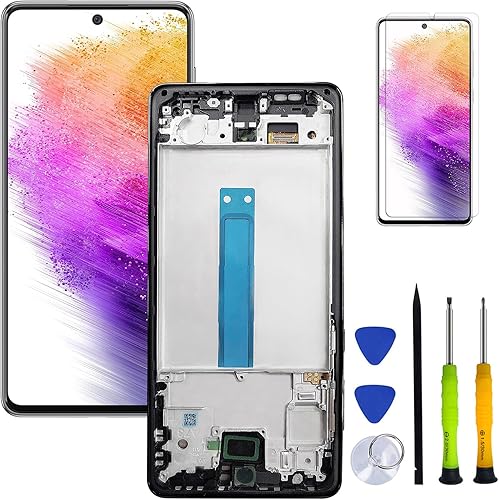 HQB-STAR Galaxy A73 5G pantalla LCD táctil digitalizador Asamblea reemplazo para Samsung Galaxy A73 5G SM-A736U A736 A736U1 6.5 pulgadas pantalla