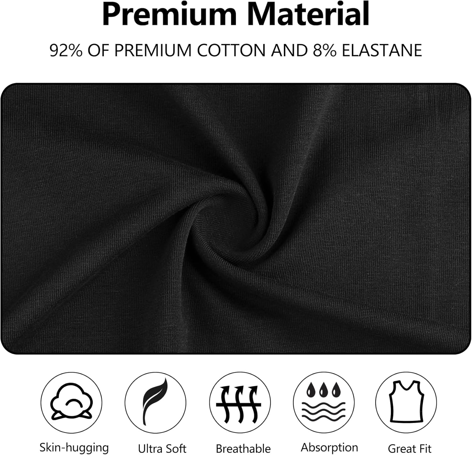 Womens Tank Top Camisoles with Premium Cotton Italian Design - Trimmed with Flower Lace on Neckline - Image 3