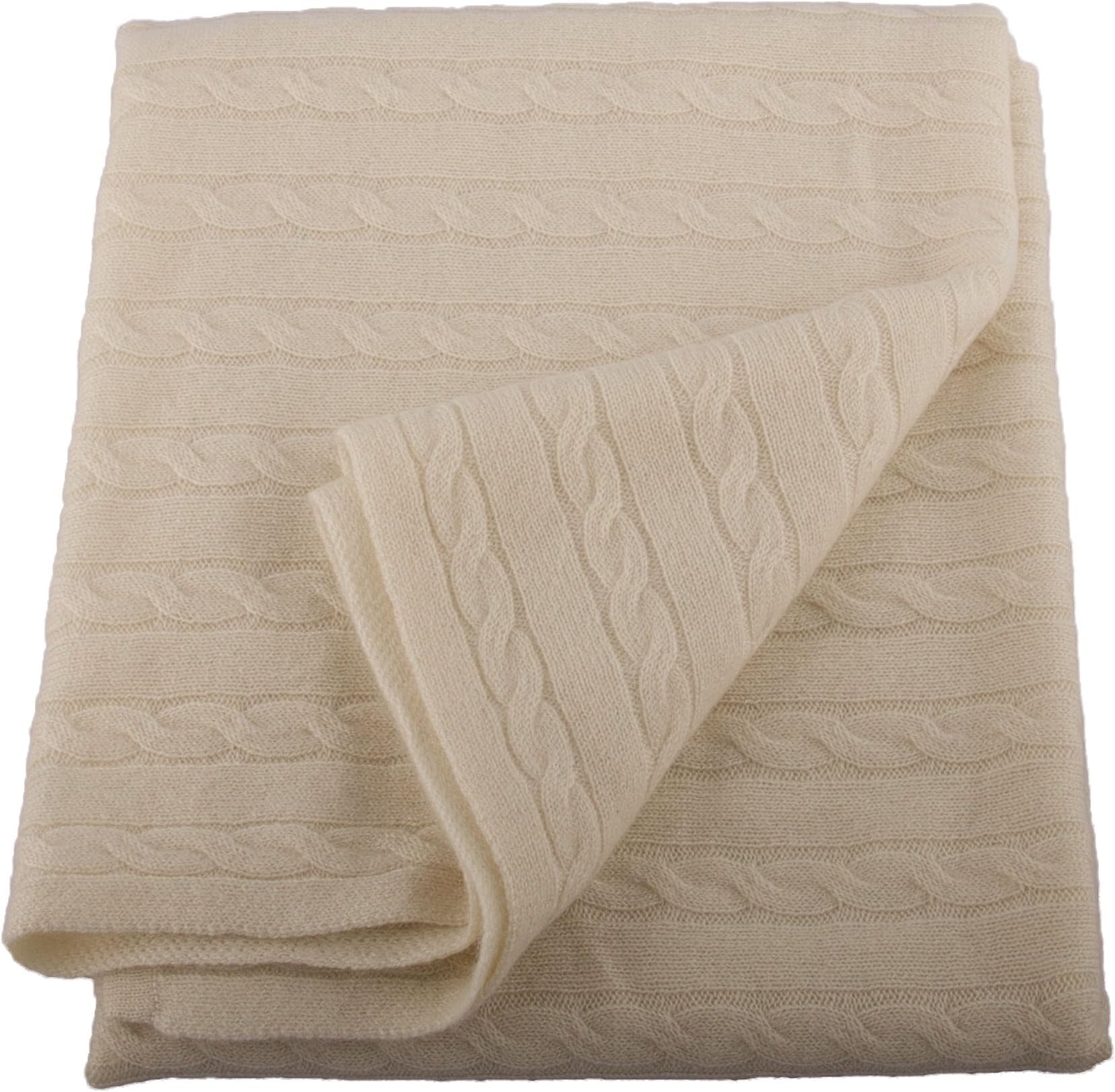 Lucky Bird Cashmere Baby Blanket, Cream