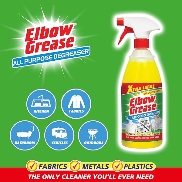 Elbow Grease All Purpose Degreaser Spray – Extra Large (1 Litre) | Removes Grease & Oil from Kitchens & Bathroom Surfaces, Outdoor, Vehicles & Fabrics - 2