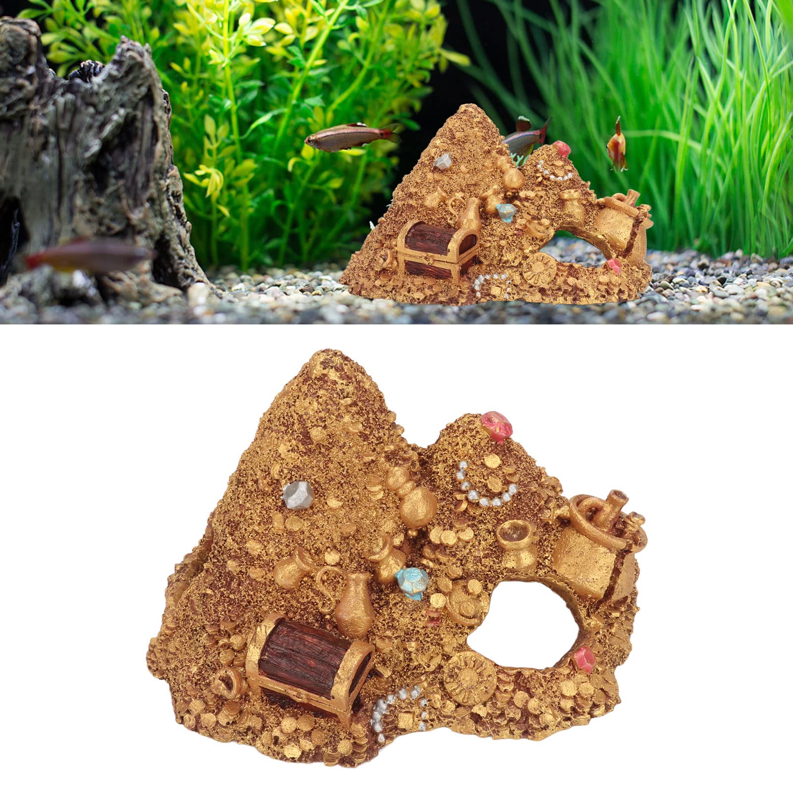 Amazon.co.jp: Wisecoco 水槽 ゴールドマウンテン シミュレーション