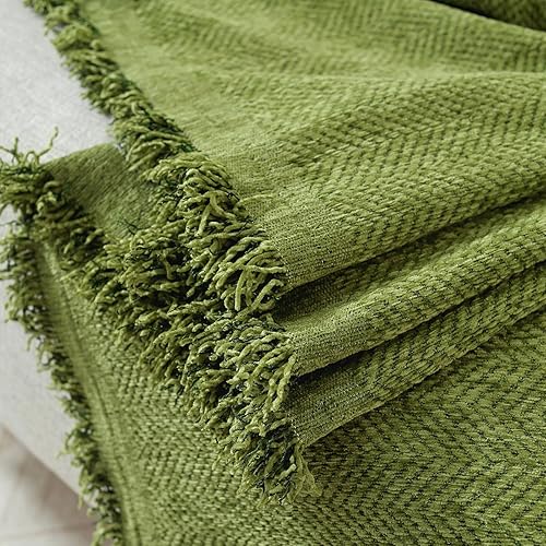 Miniatura 7 de HANDONTIME Fundas de sofá verde oliva, protector de sofá para mascotas, funda de cojín verde oscuro, funda de cojín de felpilla para sofá de 3